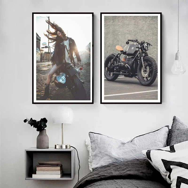 Tableau Motard Photographie