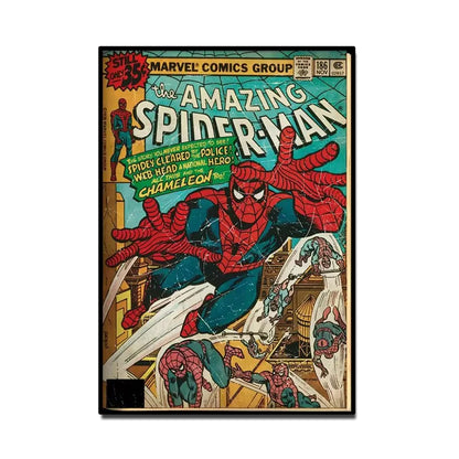 Tableau Marvel Comic Rétro