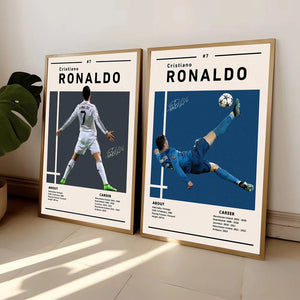 Tableau Cristiano Ronaldo Retourné Acrobatique