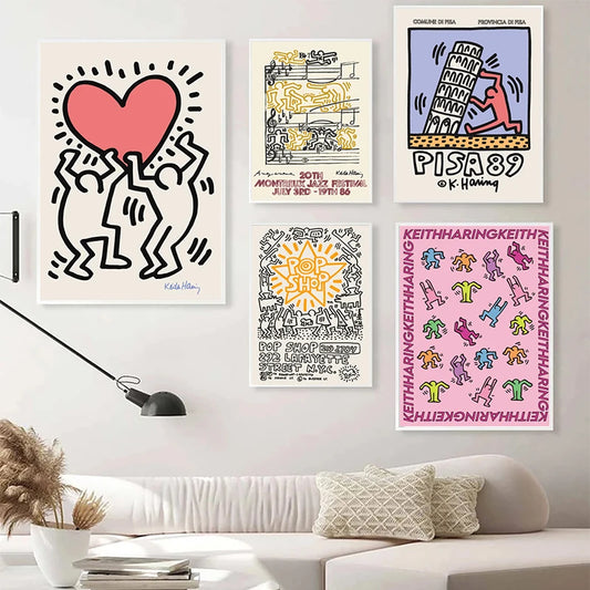 Tableau Pop Art Keith Haring