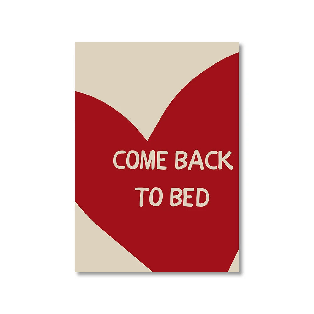 Tableau Coeurs Slogans Romantiques