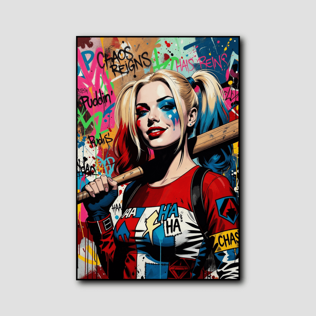 Tableau Harley Quinn Street Art