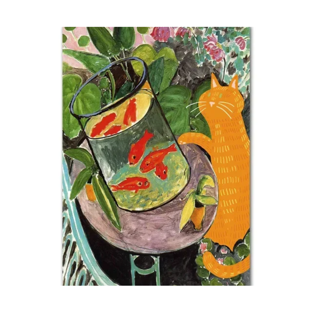 Tableau Van Gogh Chat Noir