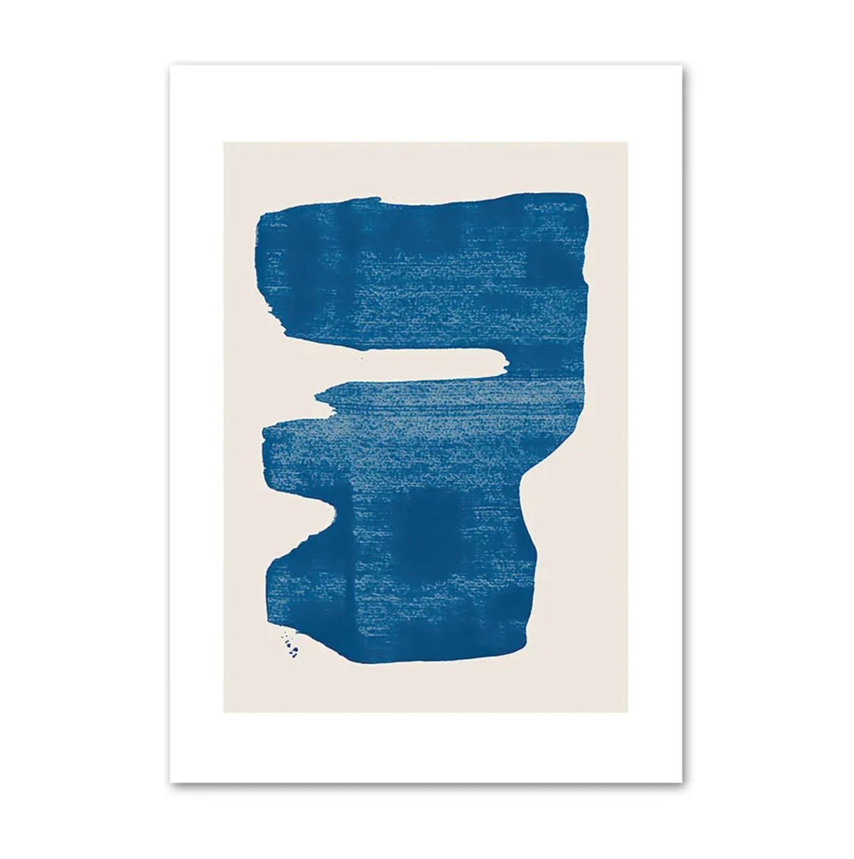 Tableau Abstrait Bleu Jaune