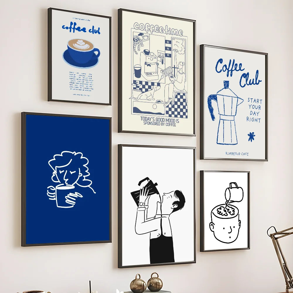 Tableau Rituel Café Minimaliste