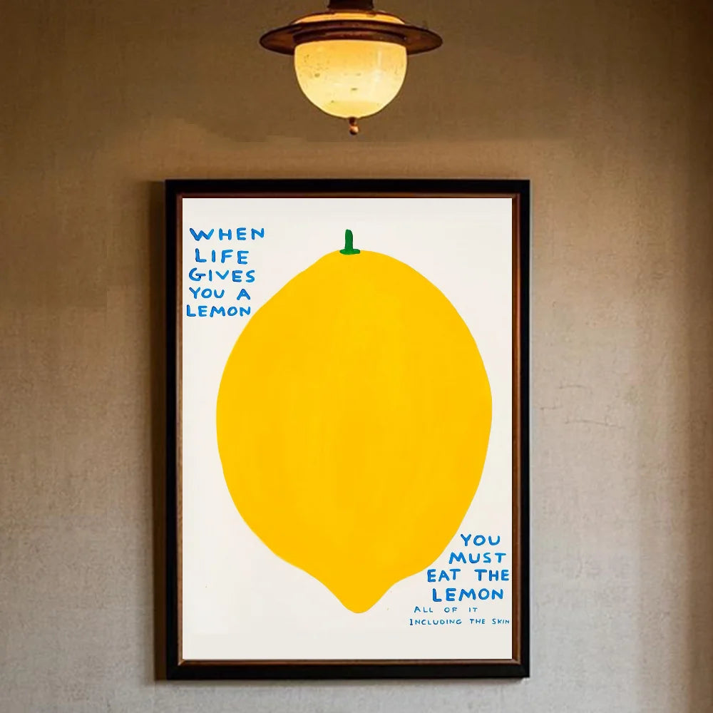 Tableau Pop Art Citron Humoristique