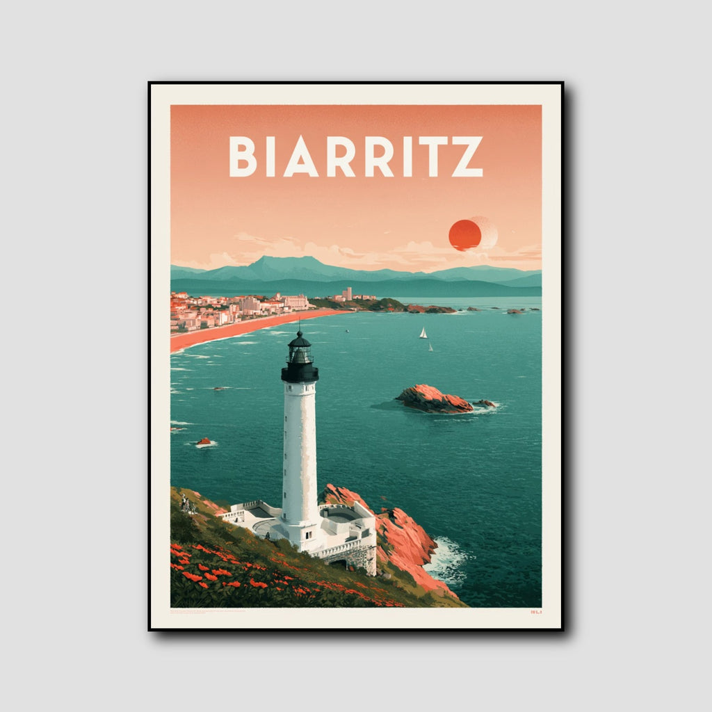Affiche Biarritz style 1