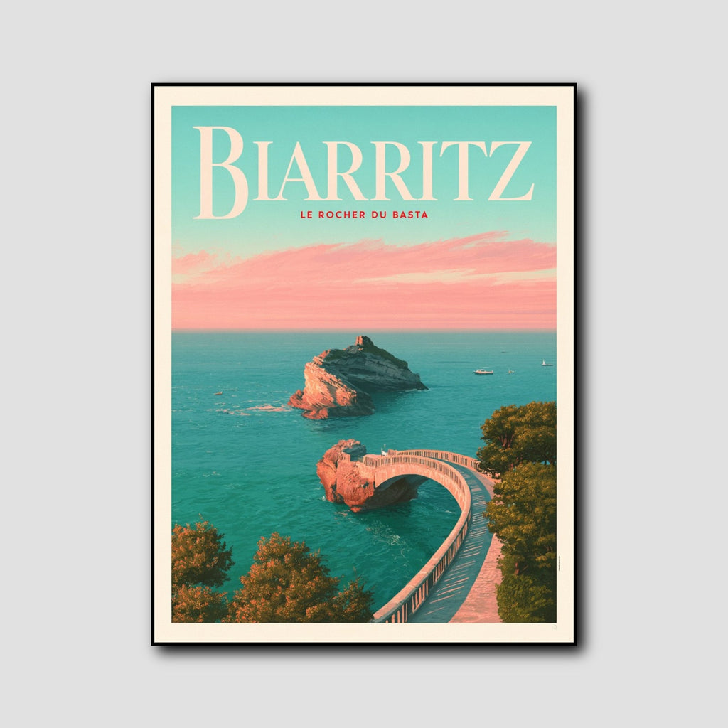 Affiche Biarritz style 2