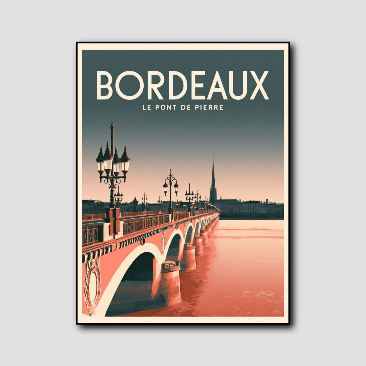 Affiche Bordeaux style 1