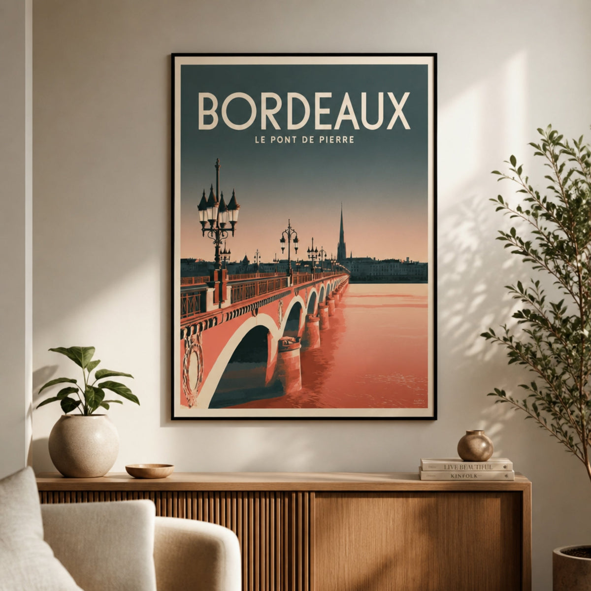 Affiche Bordeaux pour salon