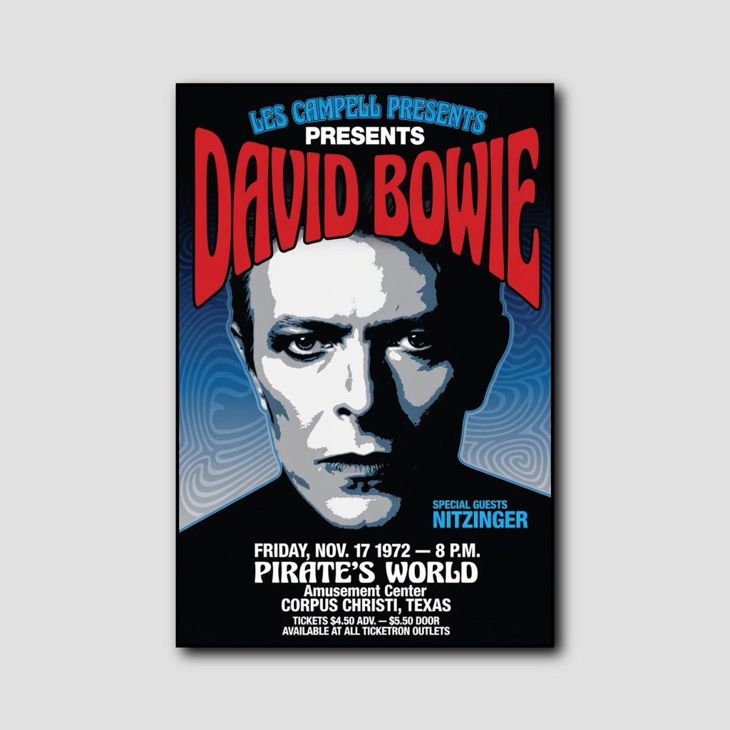Affiche David Bowie Concert Vintage style 1
