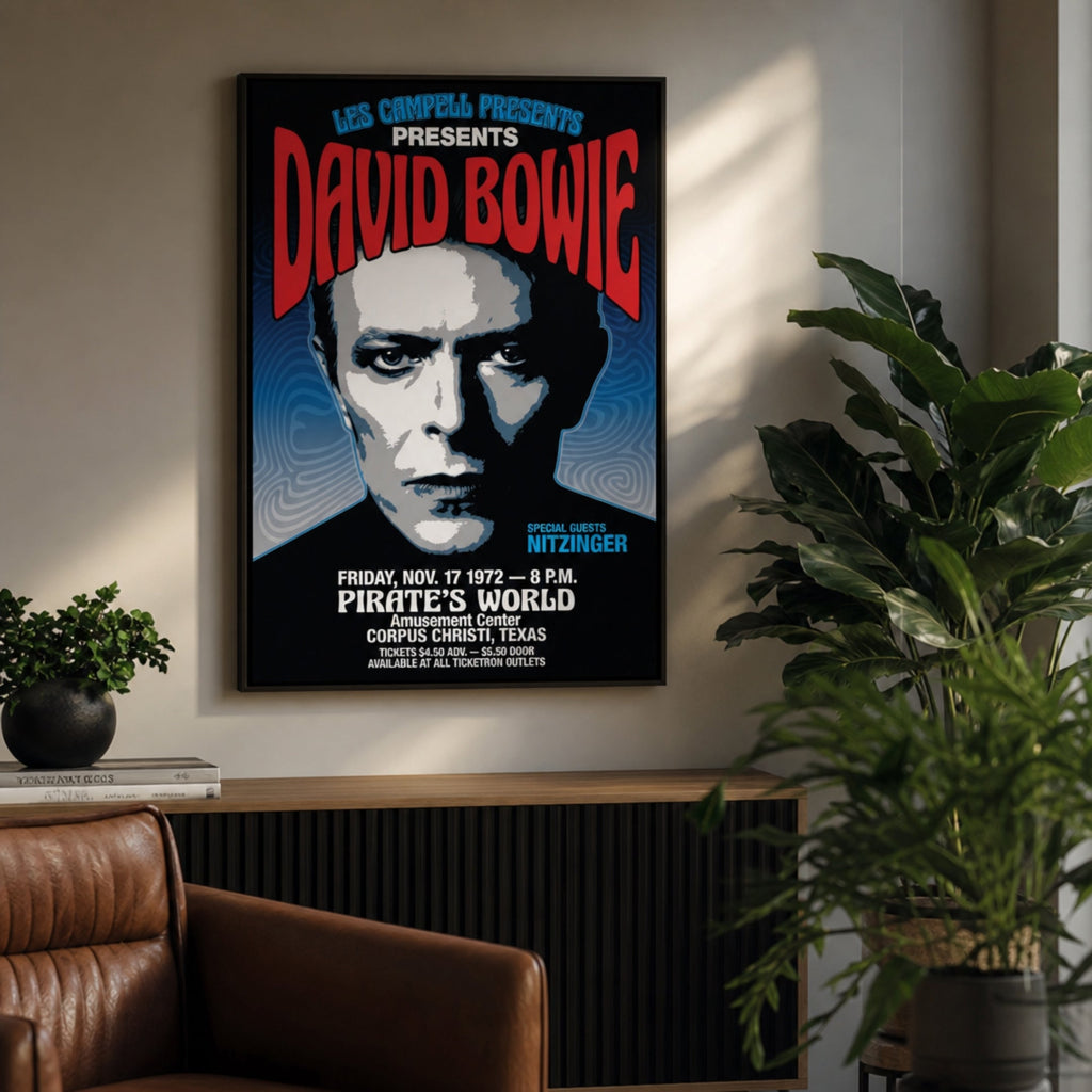 Affiche David Bowie Concert Vintage pour salon
