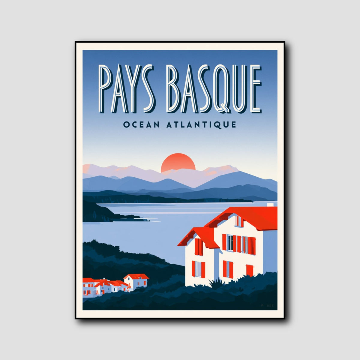 Affiche Pays Basque style 1