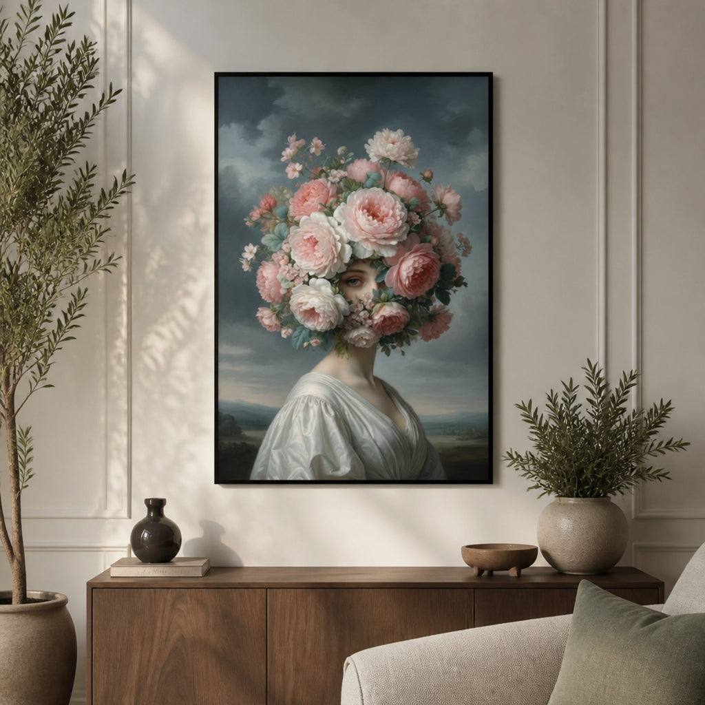 Cadre Fleur de la Renaissance pour salon