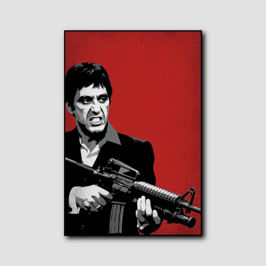 Cadre Poster Tony Montana style 1
