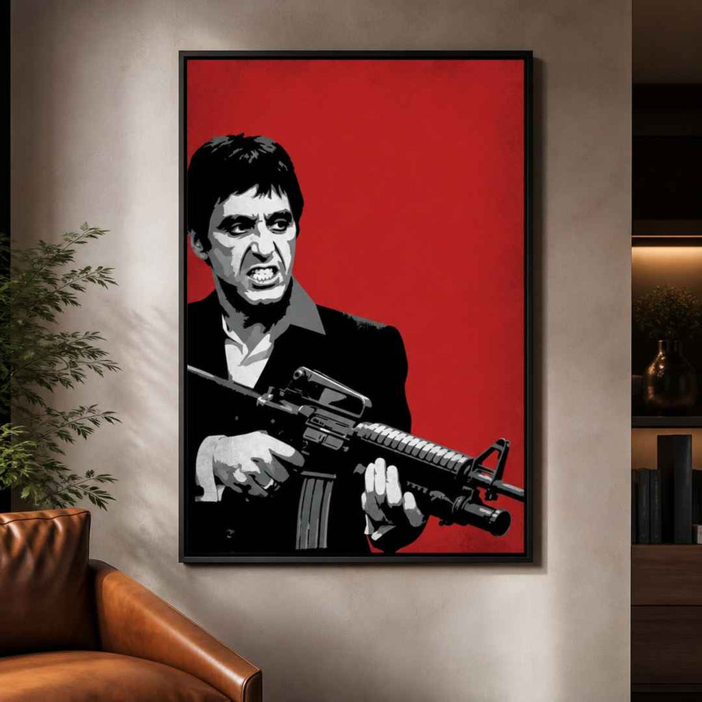 Cadre Poster Tony Montana pour salon