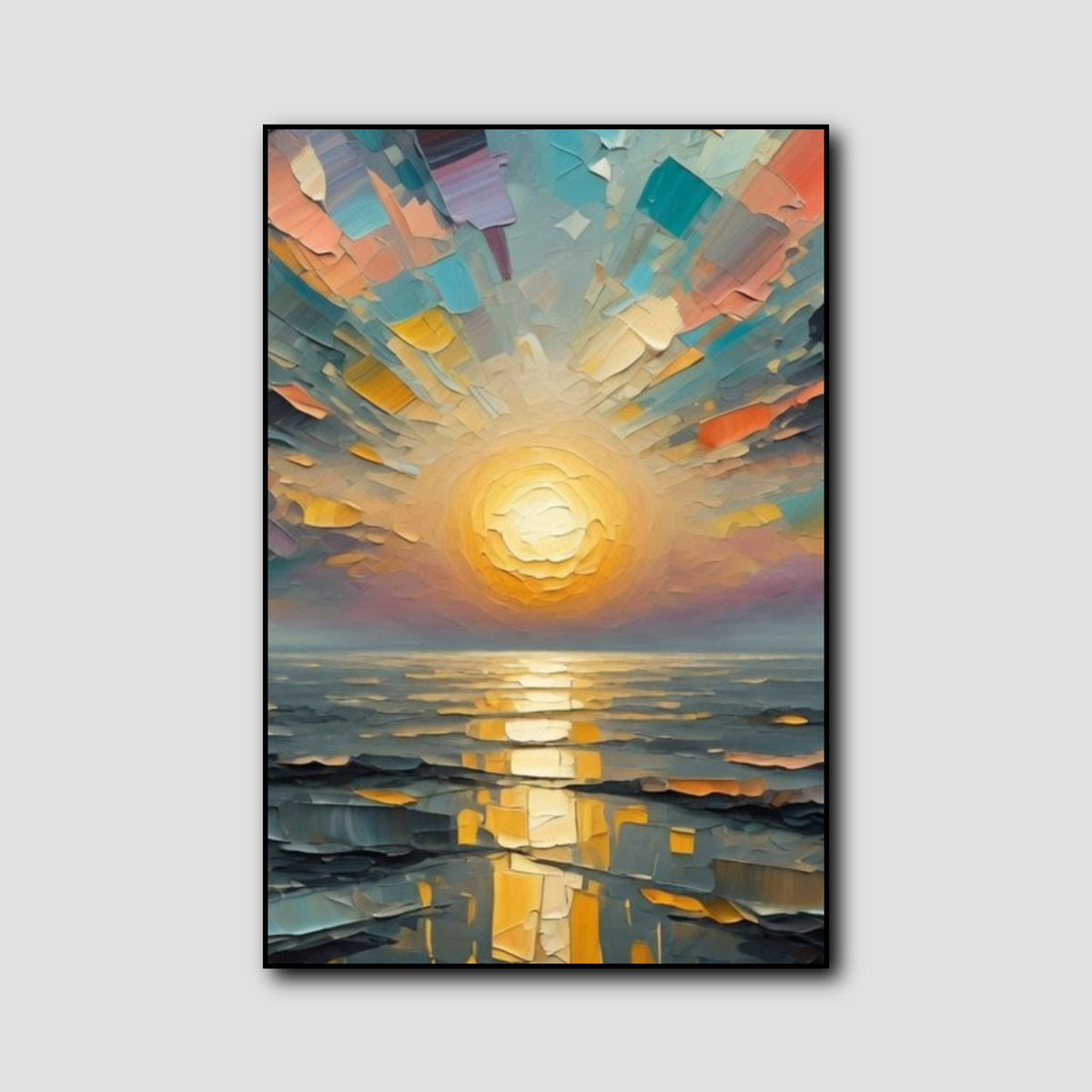 Peinture Abstraite au Couteau style 2