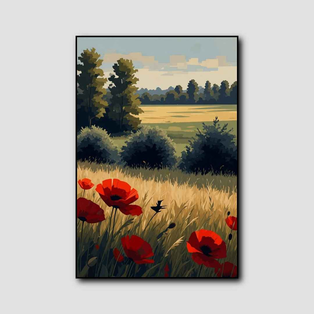 Peinture Acrylique Coquelicots style 1