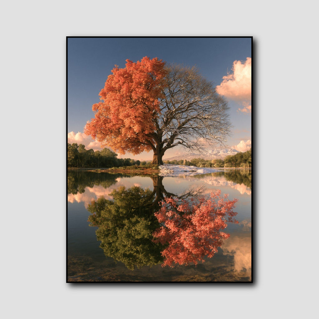 Peinture Arbre 4 Saisons style 1