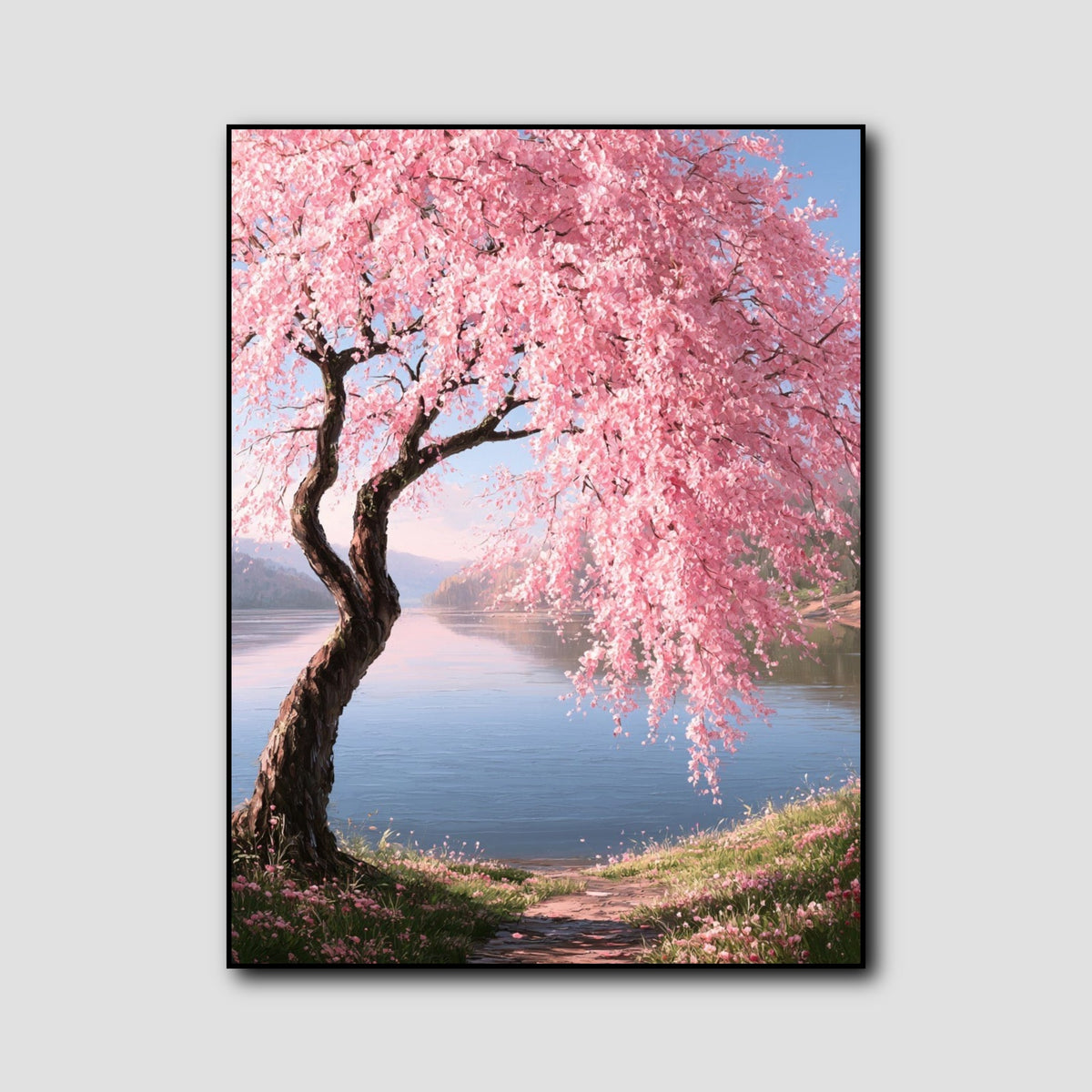 Peinture Arbre Rose style 1