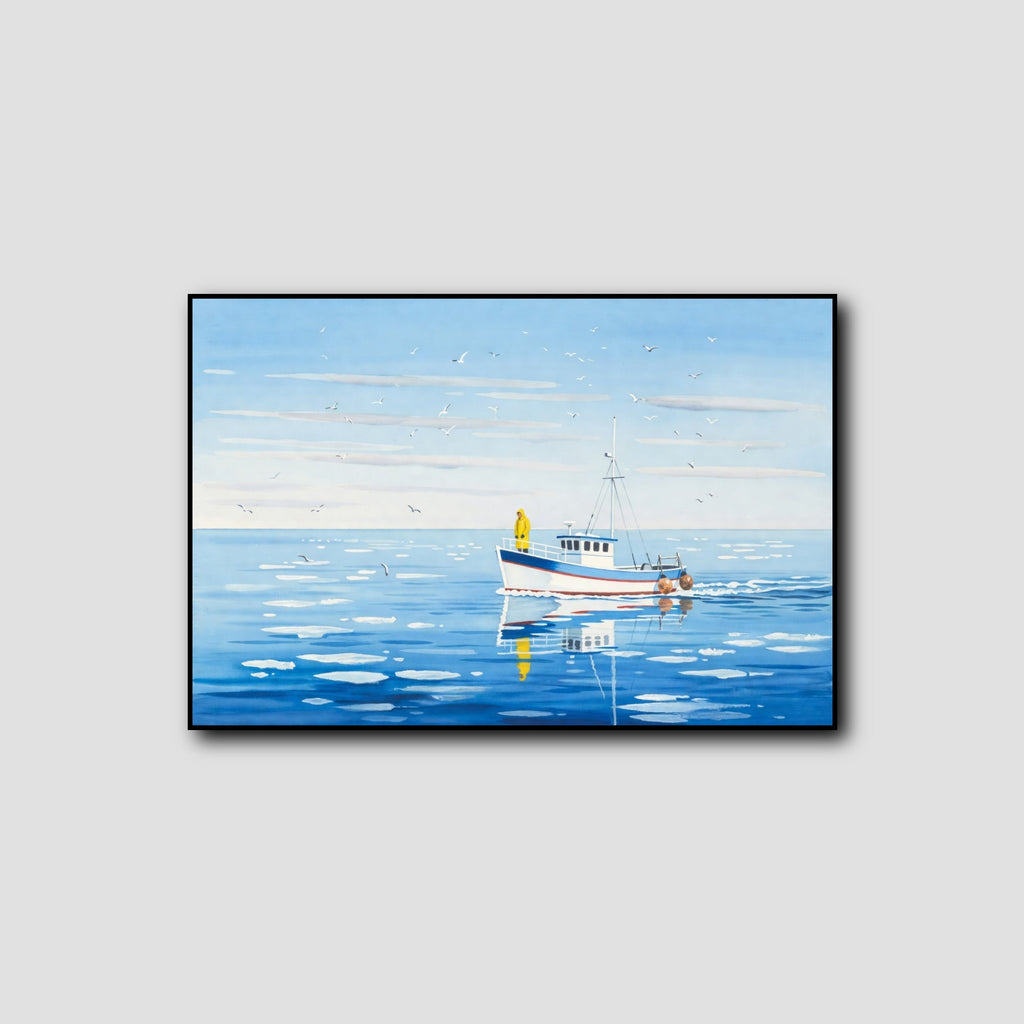 Peinture Bateau de Pêche style 1