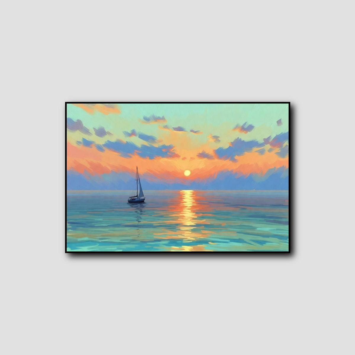 Peinture Bord de Mer Moderne style 1