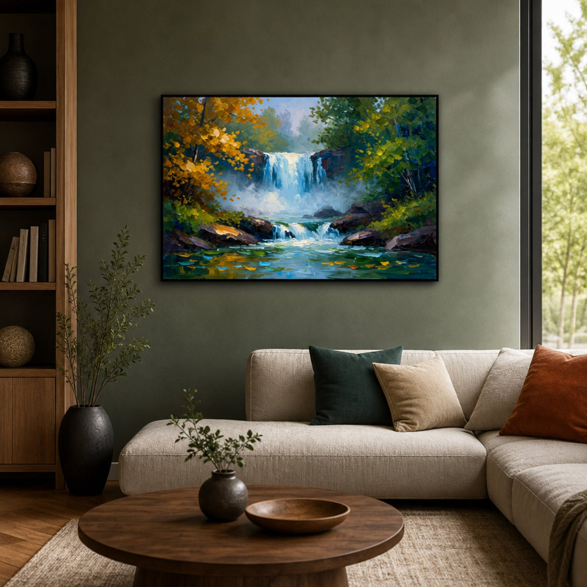 Peinture Cascade d Eau pour salon