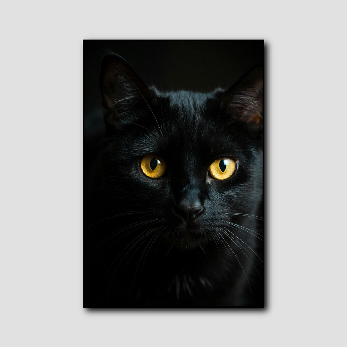 Peinture Chat Noir style 1