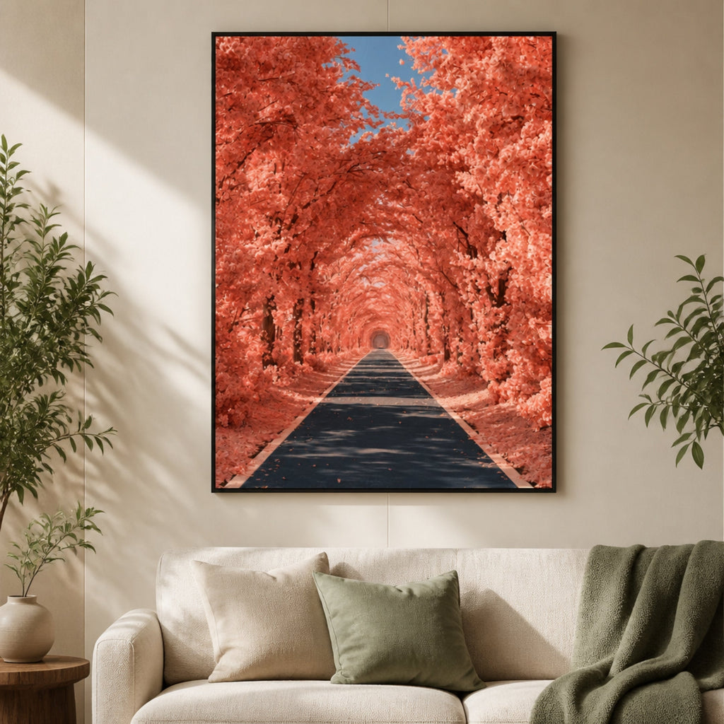 Peinture D'Arbres en Fleurs pour salon