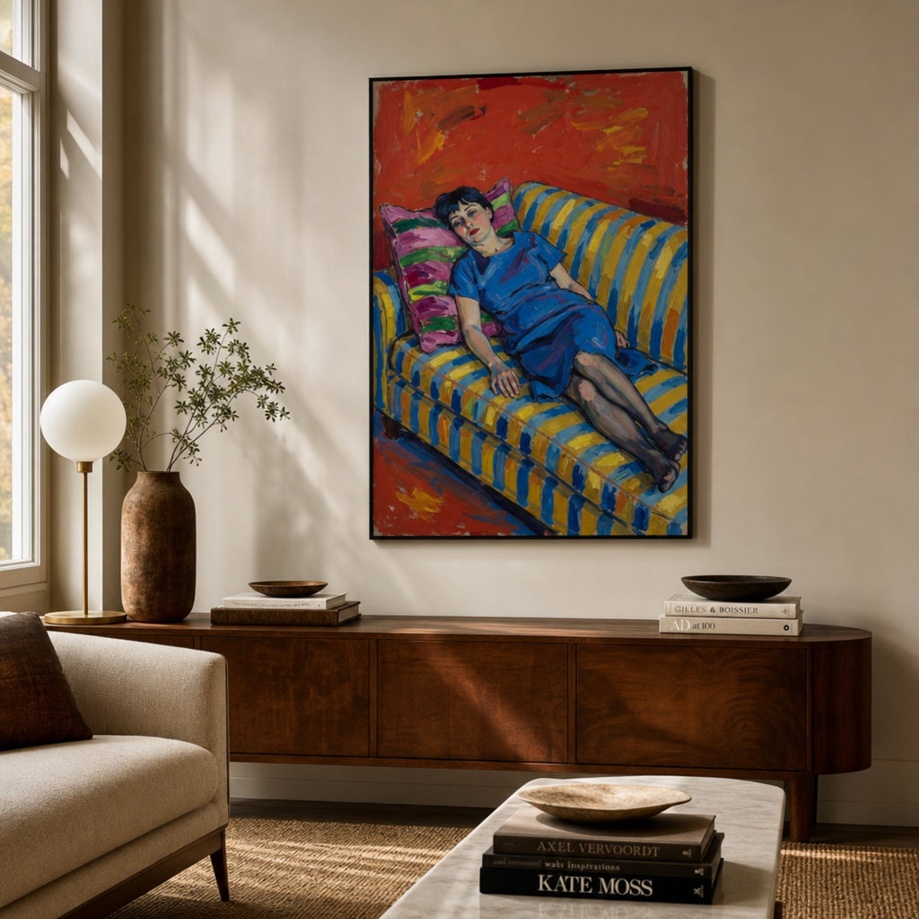 Peinture Femme Allongée pour salon