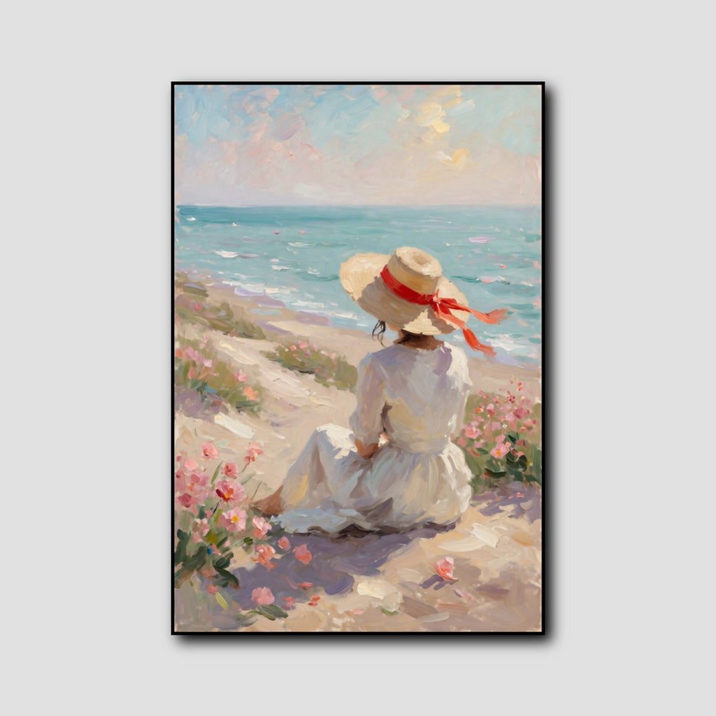 Peinture Femme sur la Plage style 1