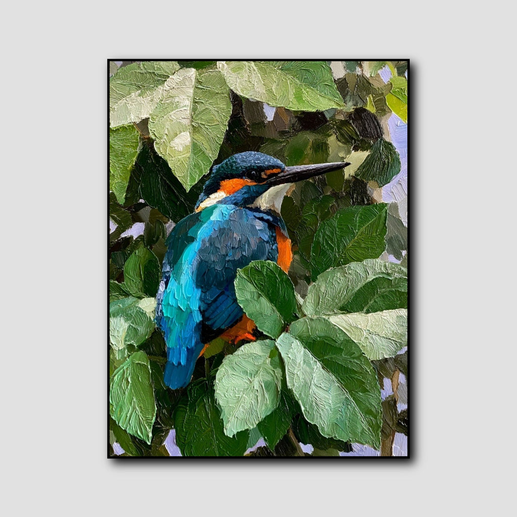 Peinture Martin Pêcheur style 1