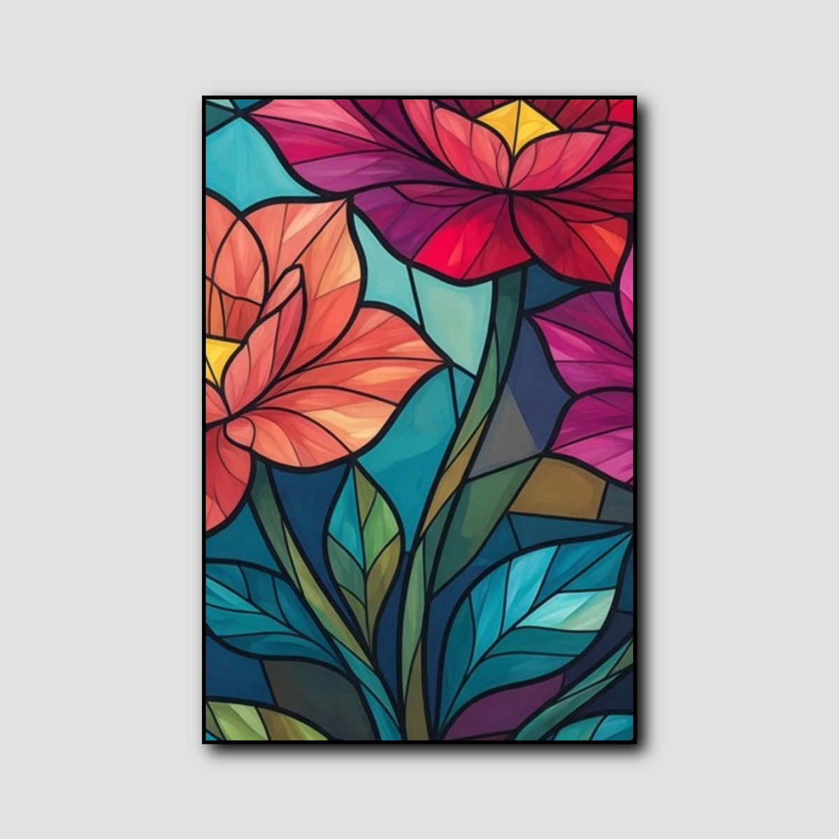 Peinture Moderne Fleurs style 2