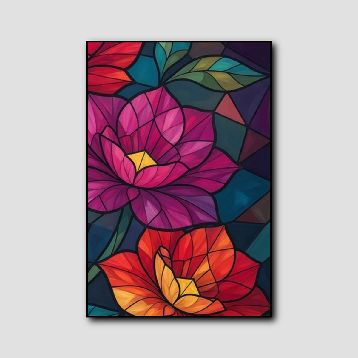 Peinture Moderne Fleurs style 3