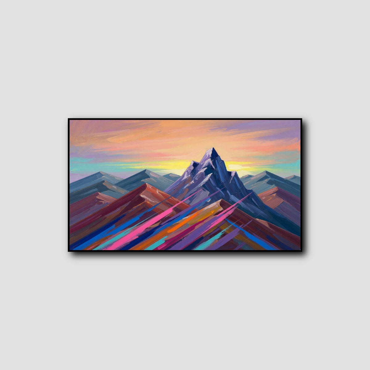 Peinture Montagne Mur Chambre style 1