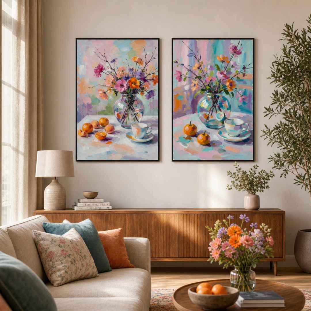 Peinture Nature Morte Contemporaine dans salon