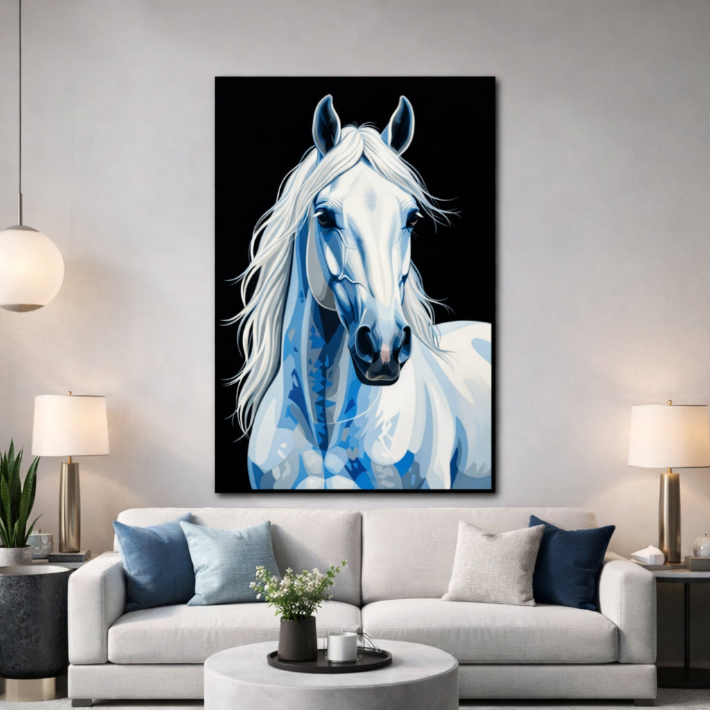 Peinture Tête de Cheval pour salon