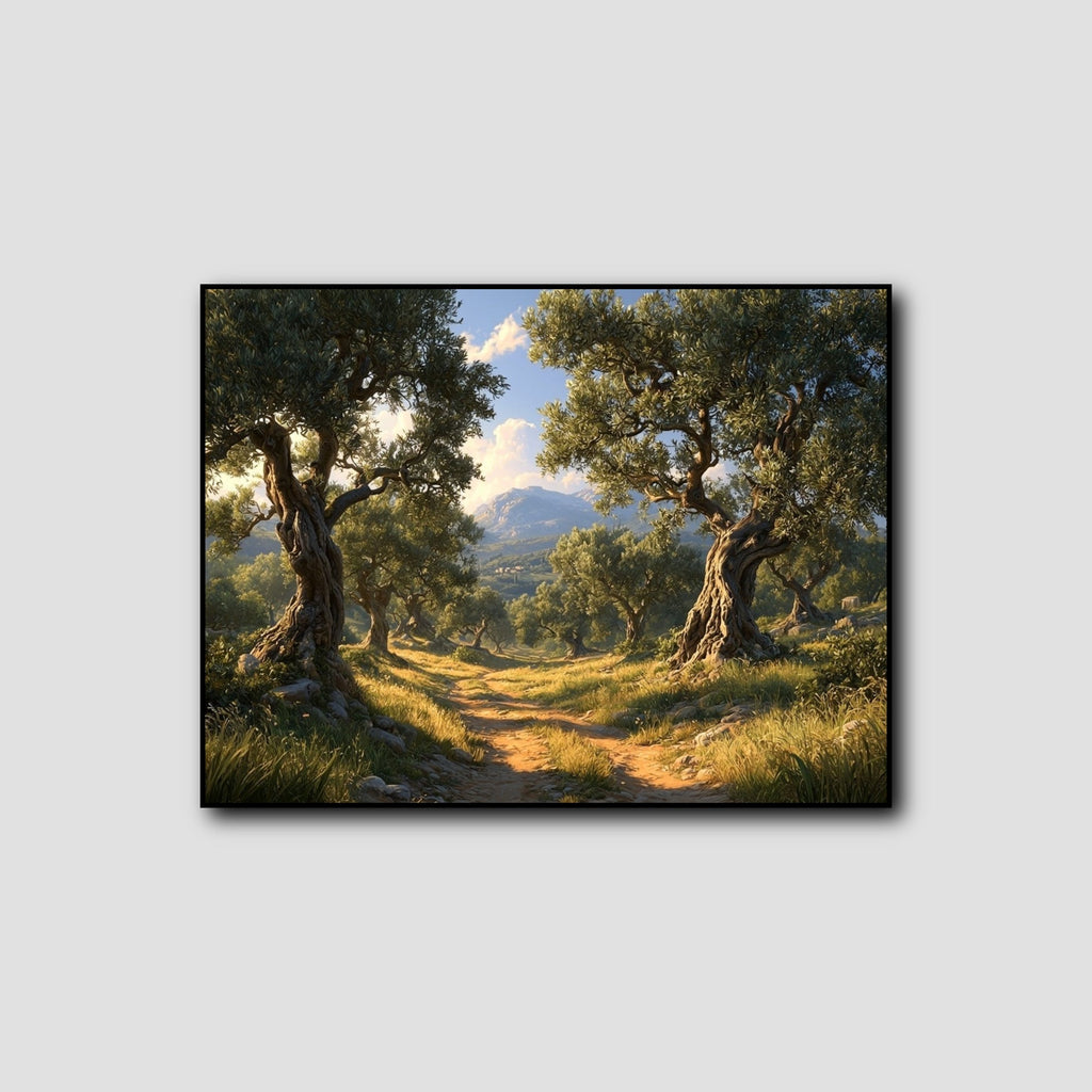 Peinture d'Oliviers en Provence style 1