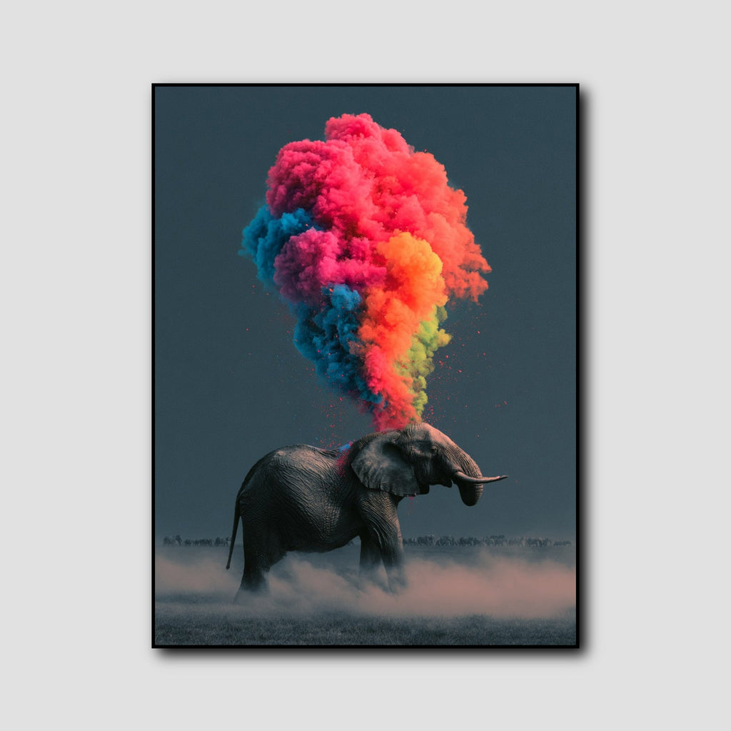 Peinture Éléphant Feng Shui style 1