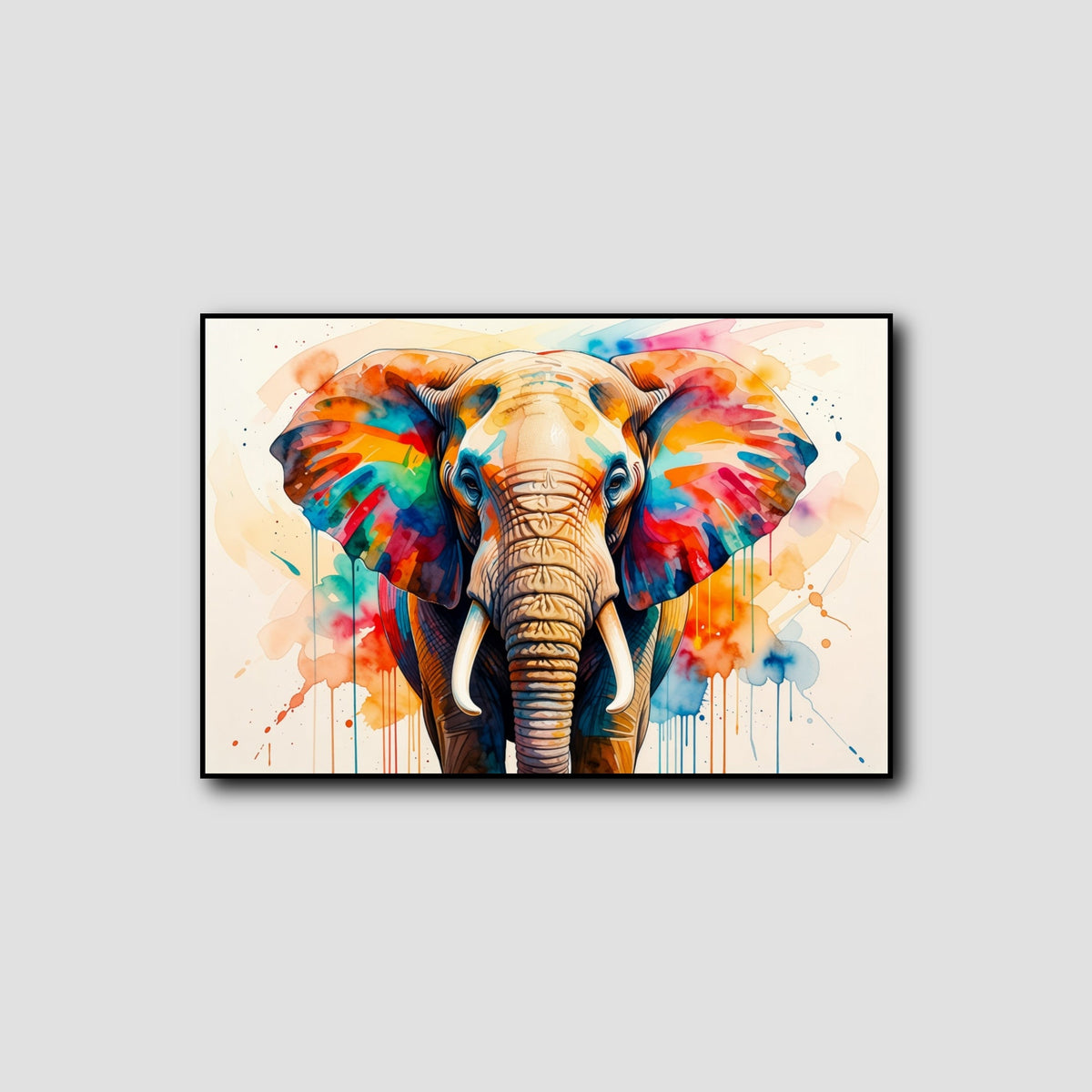 Peinture Éléphant Moderne style 1