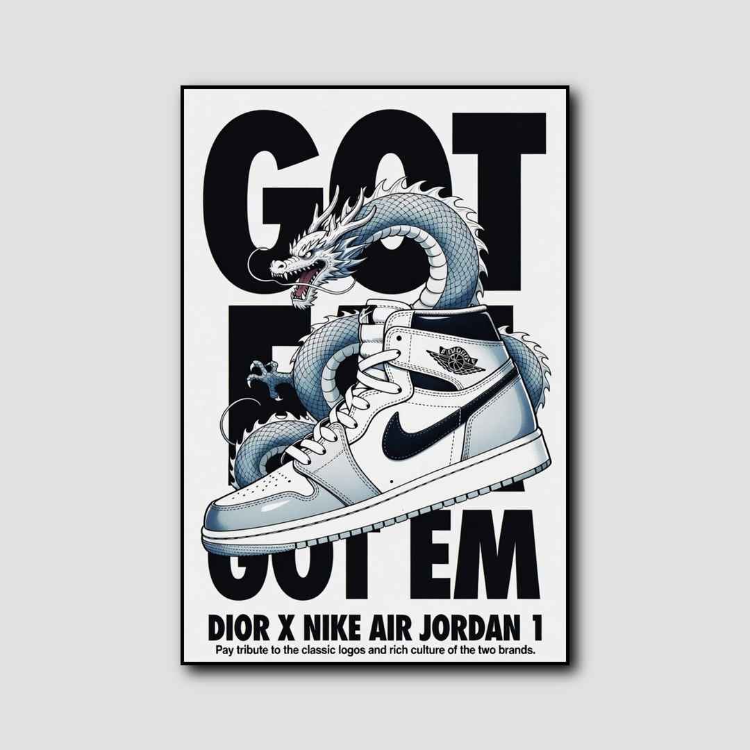 Poster Nike Dior style 1