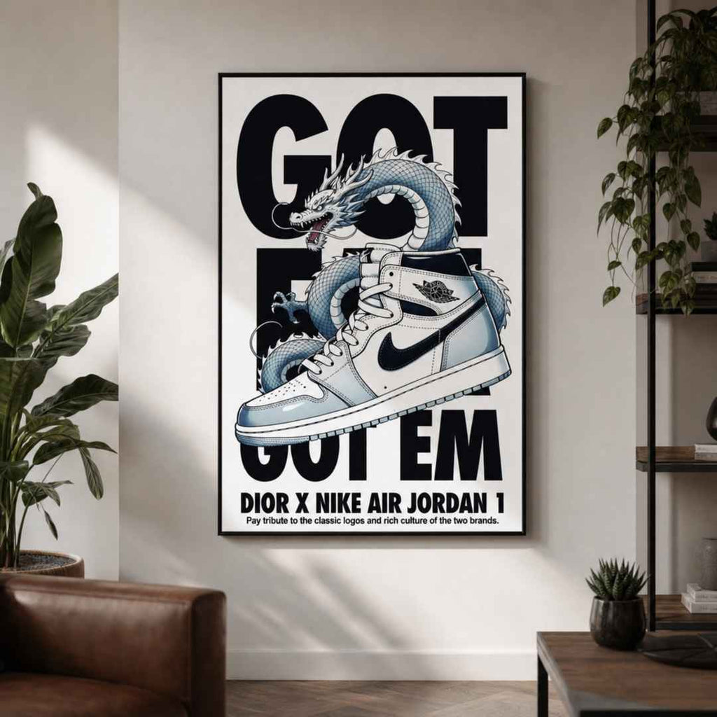 Poster Nike Dior pour salon