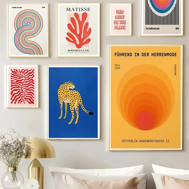 Tableau Minimaliste Coloré salon