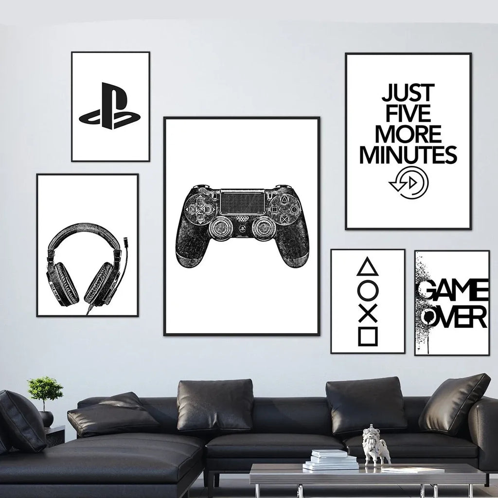 Tableau Manette PlayStation Minimaliste