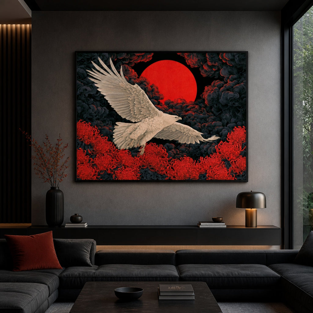 Tableau Aigle en Vol pour salon