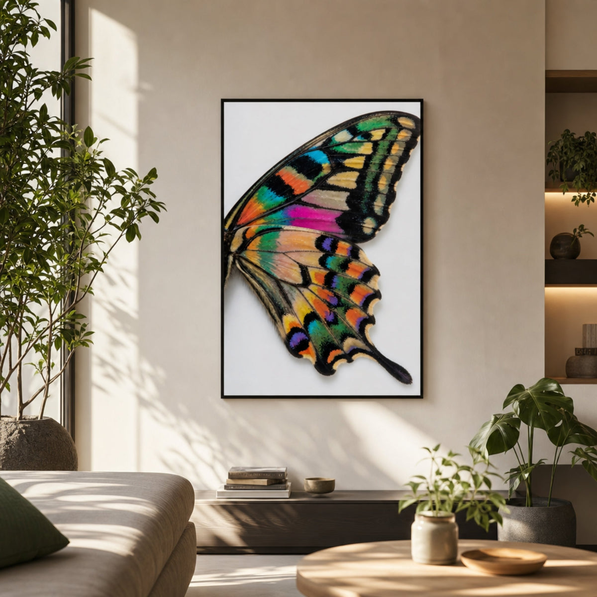 Tableau Aile de Papillon pour salon