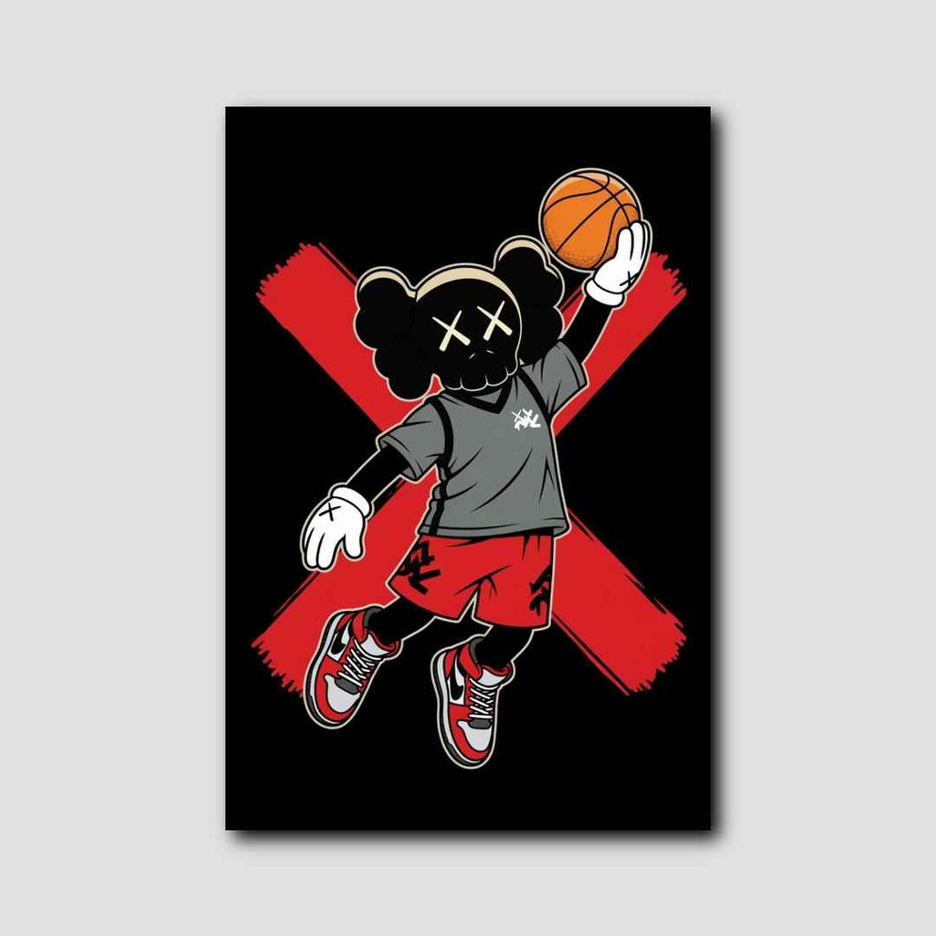 Tableau Air Jordan Kaws style 1
