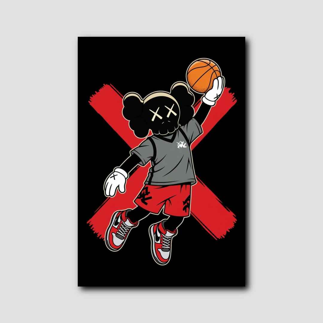 Tableau Air Jordan Kaws style 1