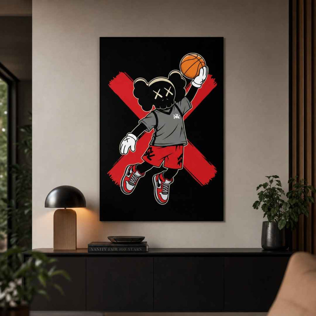 Tableau Air Jordan Kaws pour salon