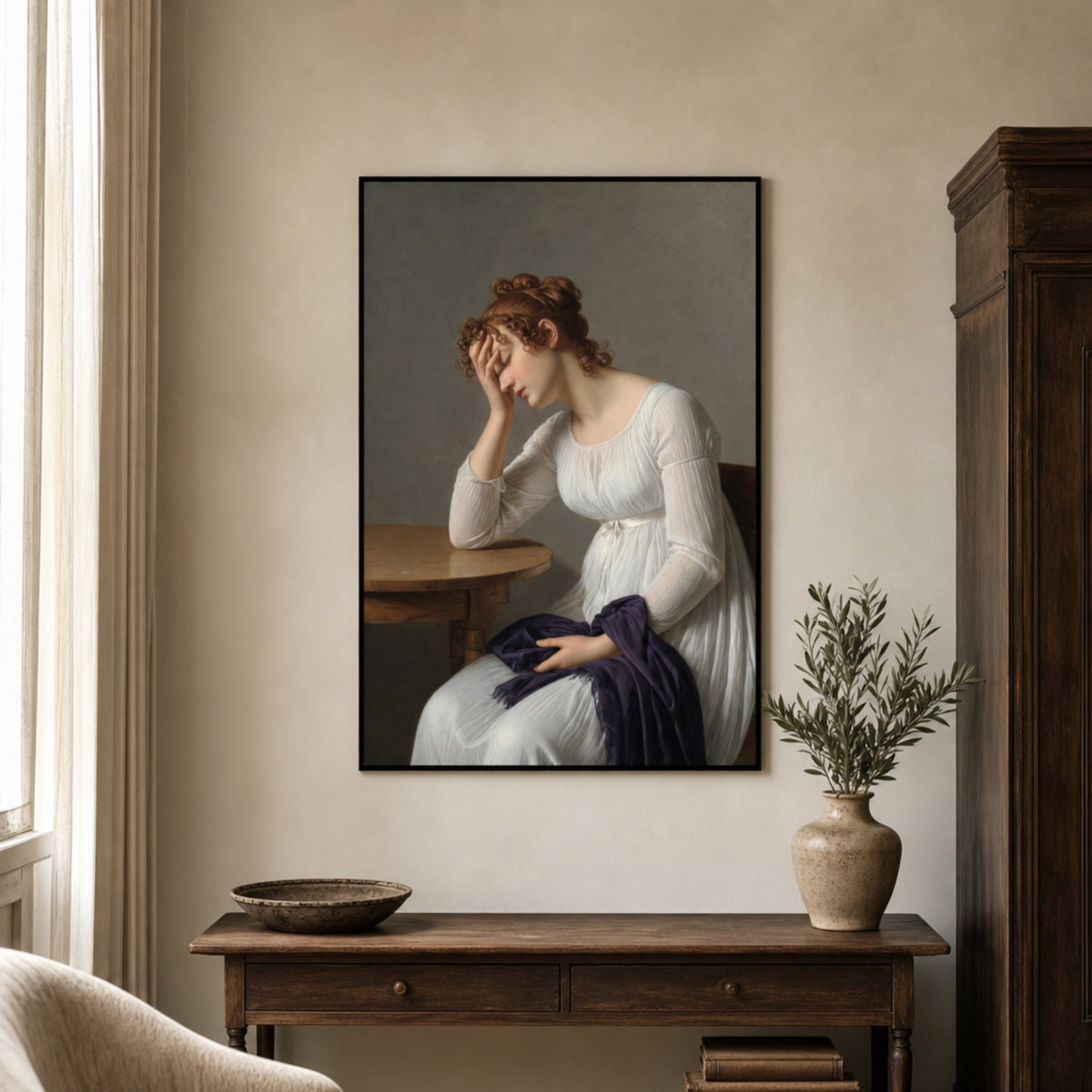 Tableau Ancien Femme pour salon